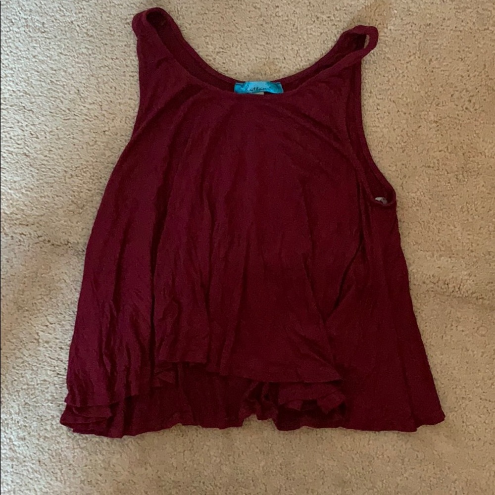 Simple Maroon Tank Top